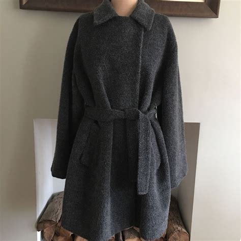 Coat Gray Virgin Wool and Alpaca